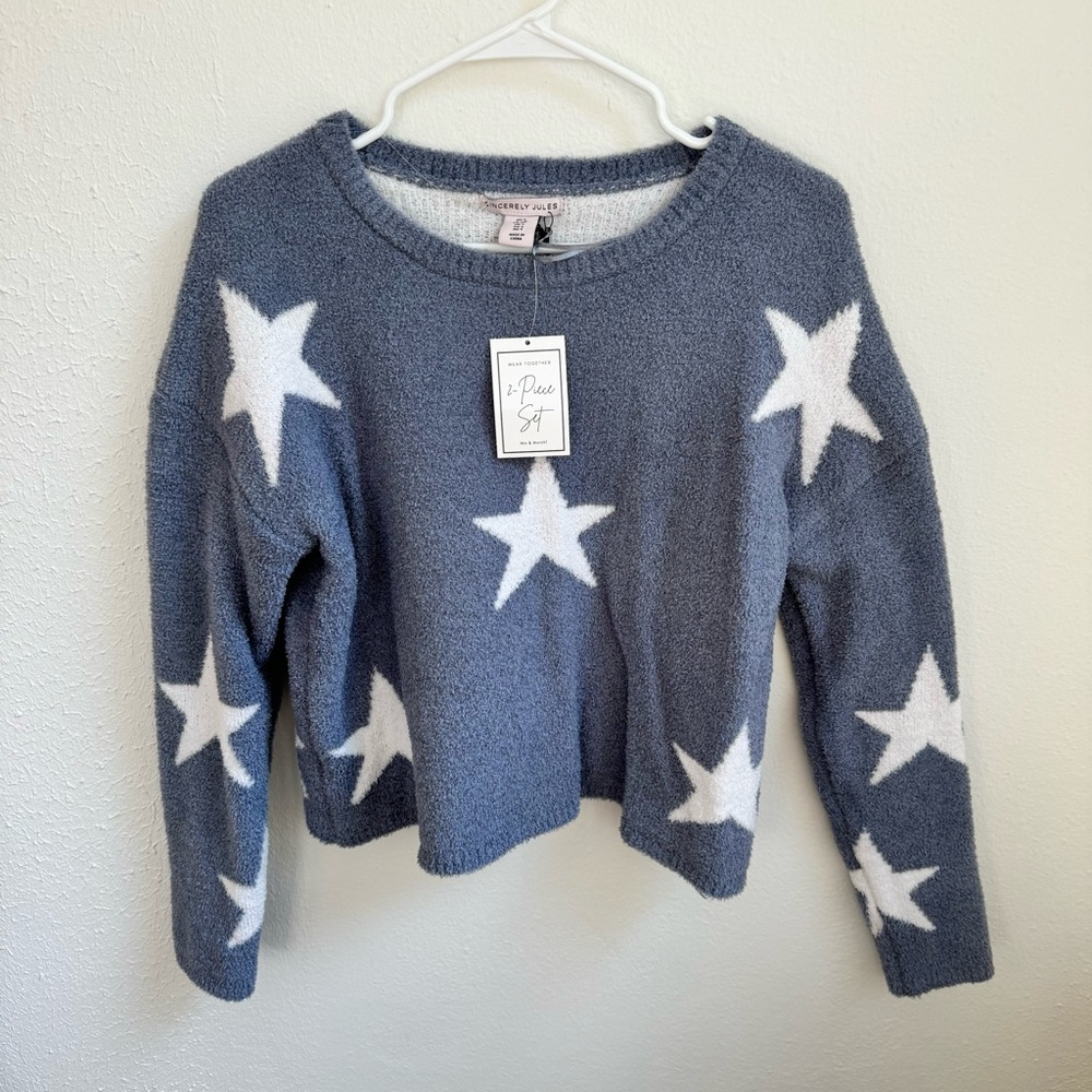 Sincerely Jules Blue Star Sweater